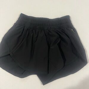 lululemon athletica Black Athletic Shorts high rise